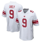 Johmsee NY.Giants #9 Lsaiah Likely Player White Home Game Stitched Jerseys