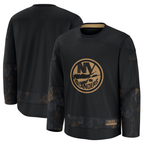 Johmsee NY.Islanders Black 2024 Military Appreciation Practice Jerseys