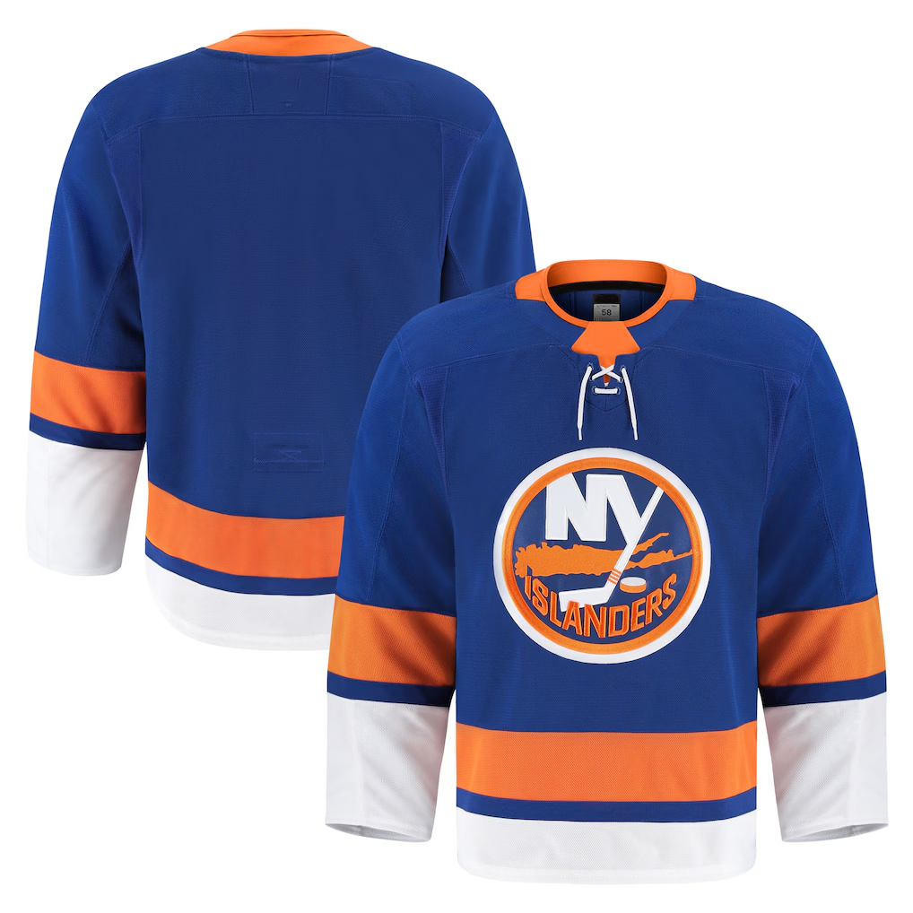 Johmsee NY.Islanders Royal Home Authentic Pro Jerseys