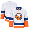 Johmsee NY.Islanders White Away Authentic Pro Jerseys