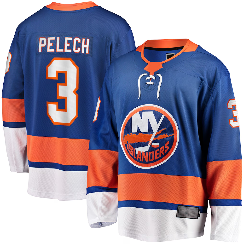 Johmsee NY.Islanders #3 Adam Pelech Royal Home Breakaway Player Jerseys