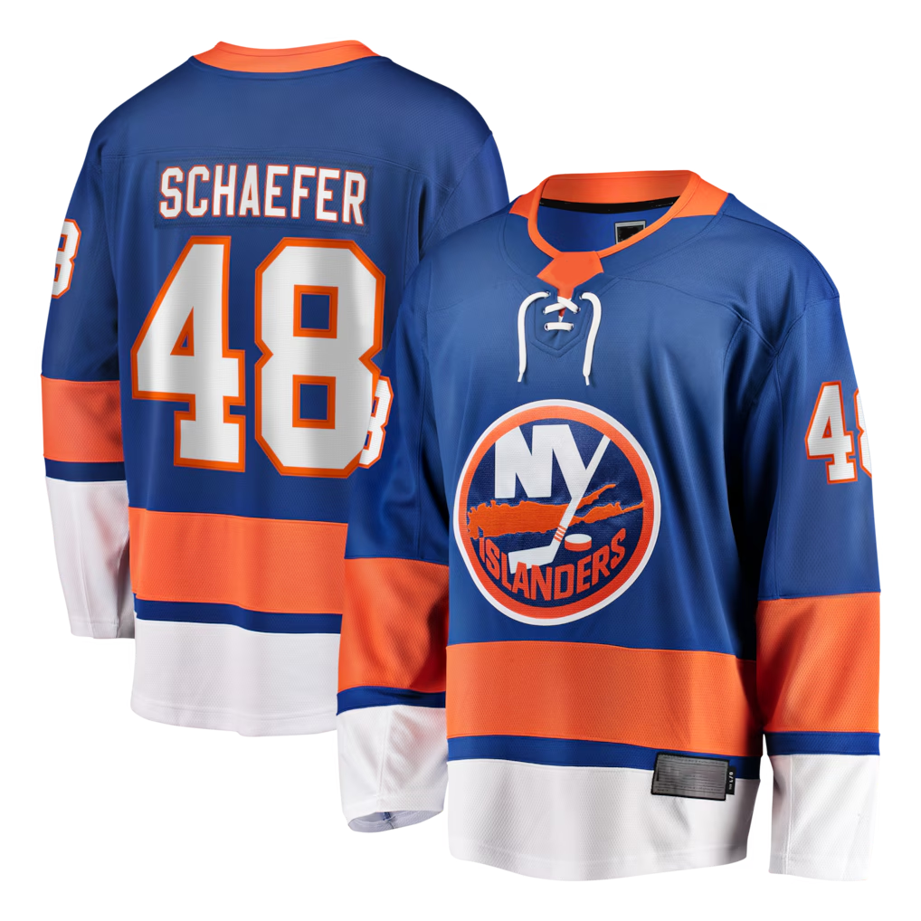 Johmsee NY.Islanders #48 Matthew Schaefer Royal Home Breakaway Player Jerseys