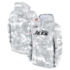 Johmsee NY.Jets Arctic Camo Salute to Service Pullover Hoodies Limited Game Blank Player Stitched Jerseys