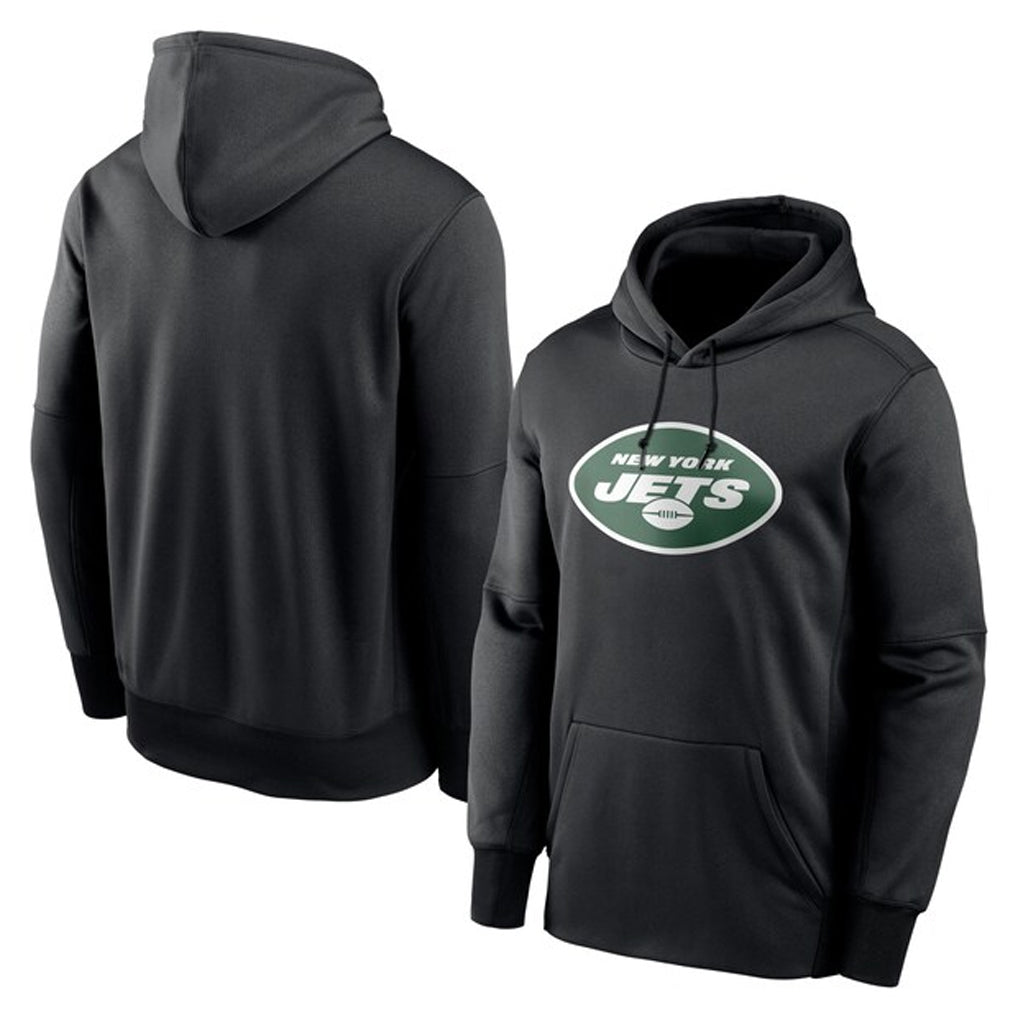 Johmsee NY.Jets Black LOGO Pullover Hoodies Limited Game Blank Player Stitched Jerseys