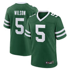 Johmsee NY.Jets Home Game Jerseys - Gotham Green - #5 Garrett Wilson Player Stitched Jerseys