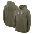 Johmsee NY.Jets Olive Salute to Service Pullover Hoodies Limited Blank Player Stitched Jerseys