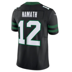 Johmsee NY.Jets #12 Joe Namath Legacy Black Vapor F.U.S.E. Limited Jersey Stitched American Stitched Jersey