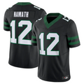 Johmsee NY.Jets #12 Joe Namath Legacy Black Vapor F.U.S.E. Limited Jersey Stitched American Stitched Jerseys