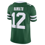 Johmsee NY.Jets #12 Joe Namath Legacy Green Vapor F.U.S.E. Limited Jersey Stitched American Stitched Jerseys