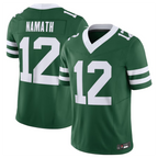 Johmsee NY.Jets #12 Joe Namath Legacy Green Vapor F.U.S.E. Limited Jersey Stitched American Stitched Jerseys
