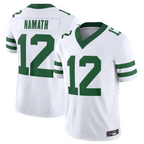 Johmsee NY.Jets #12 Joe Namath Legacy White Vapor F.U.S.E. Limited Jersey Stitched American Stitched Jerseys