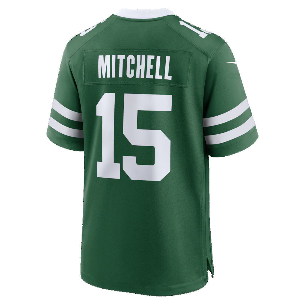 Johmsee NY.Jets #15 Adonai Mitchell Legacy Green Team Game Jersey Stitched Jerseys