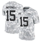 Johmsee NY.Jets #15 Adonai Mitchell Player Arctic Camo Salute to Service Limited Game Stitched Jerseys