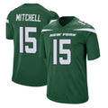Johmsee NY.Jets #15 Adonai Mitchell Player Green Home Game Stitched Jerseys