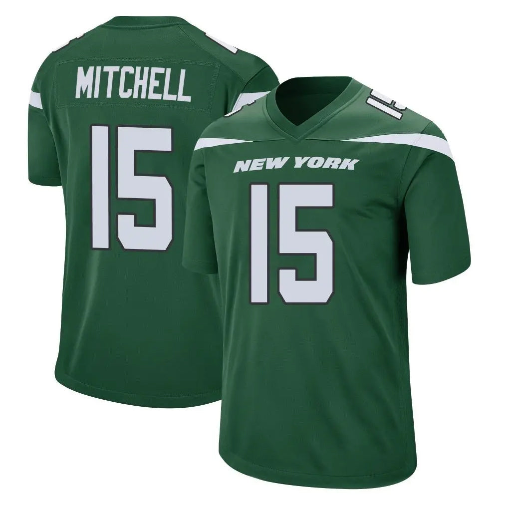 Johmsee NY.Jets #15 Adonai Mitchell Player Green Home Game Stitched Jerseys