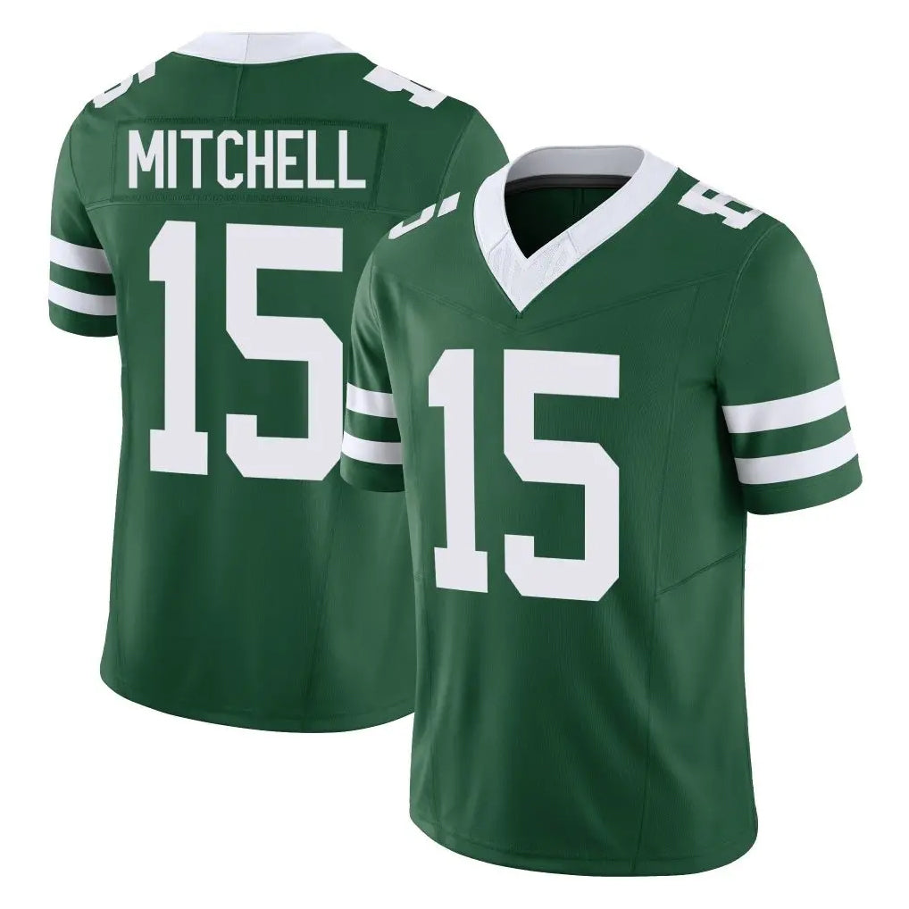 Johmsee NY.Jets #15 Adonai Mitchell Player Green Legacy Limited Vapor F.U.S.E. Home Game Stitched Jerseys