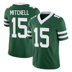 Johmsee NY.Jets #15 Adonai Mitchell Player Green Legacy Limited Vapor F.U.S.E. Home Game Stitched Jerseys