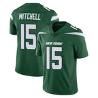 Johmsee NY.Jets #15 Adonai Mitchell Player Green Limited Vapor Home Game Stitched Jerseys