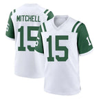 Johmsee NY.Jets #15 Adonai Mitchell Player White Classic Home Game Stitched Jerseys