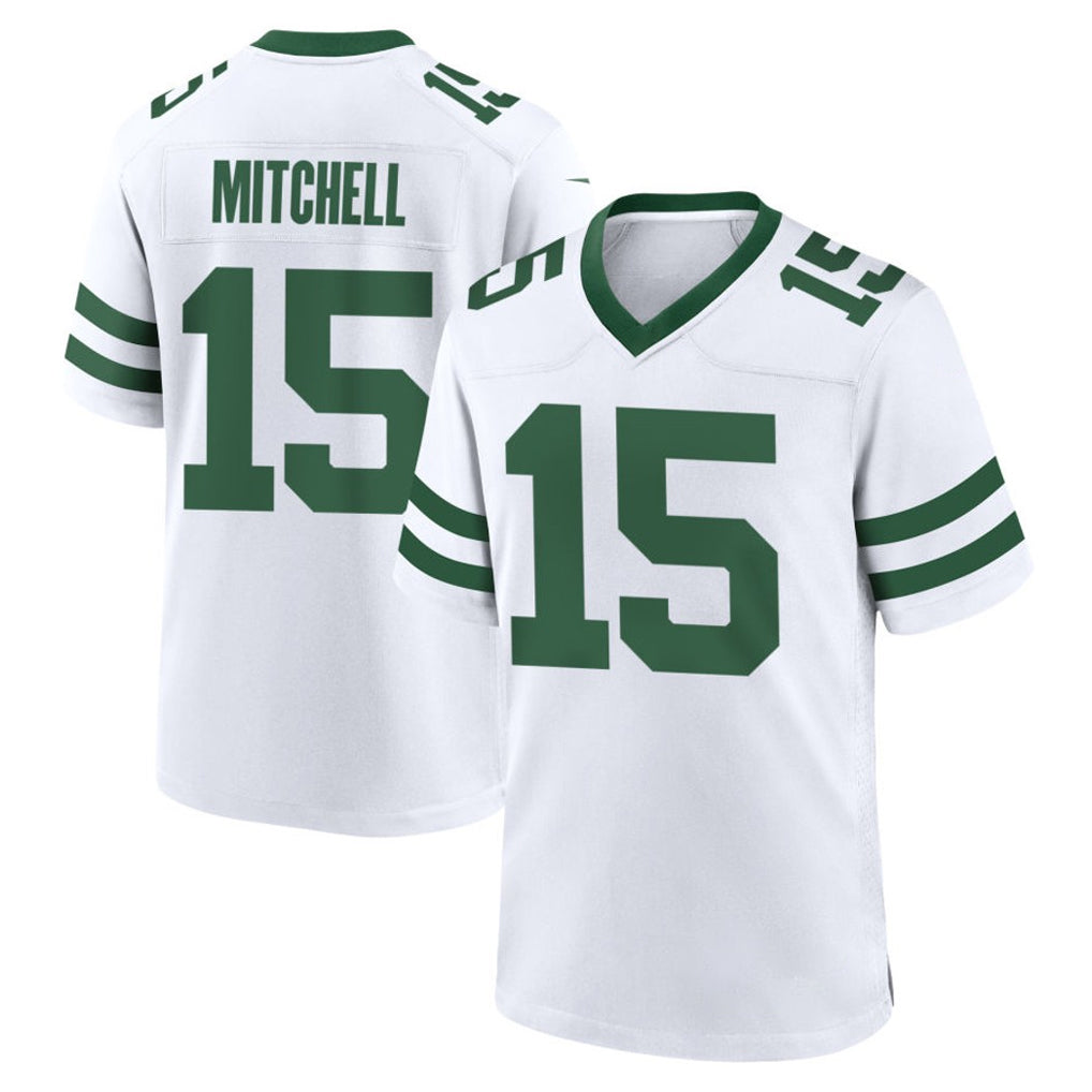 Johmsee NY.Jets #15 Adonai Mitchell Player White Legacy Home Game Stitched Jerseys