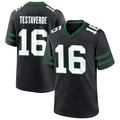 Johmsee NY.Jets #16 Vinny Testaverde Player Black Home Game Stitched Jerseys