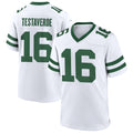 Johmsee NY.Jets #16 Vinny Testaverde Player White Home Game Stitched Jerseys