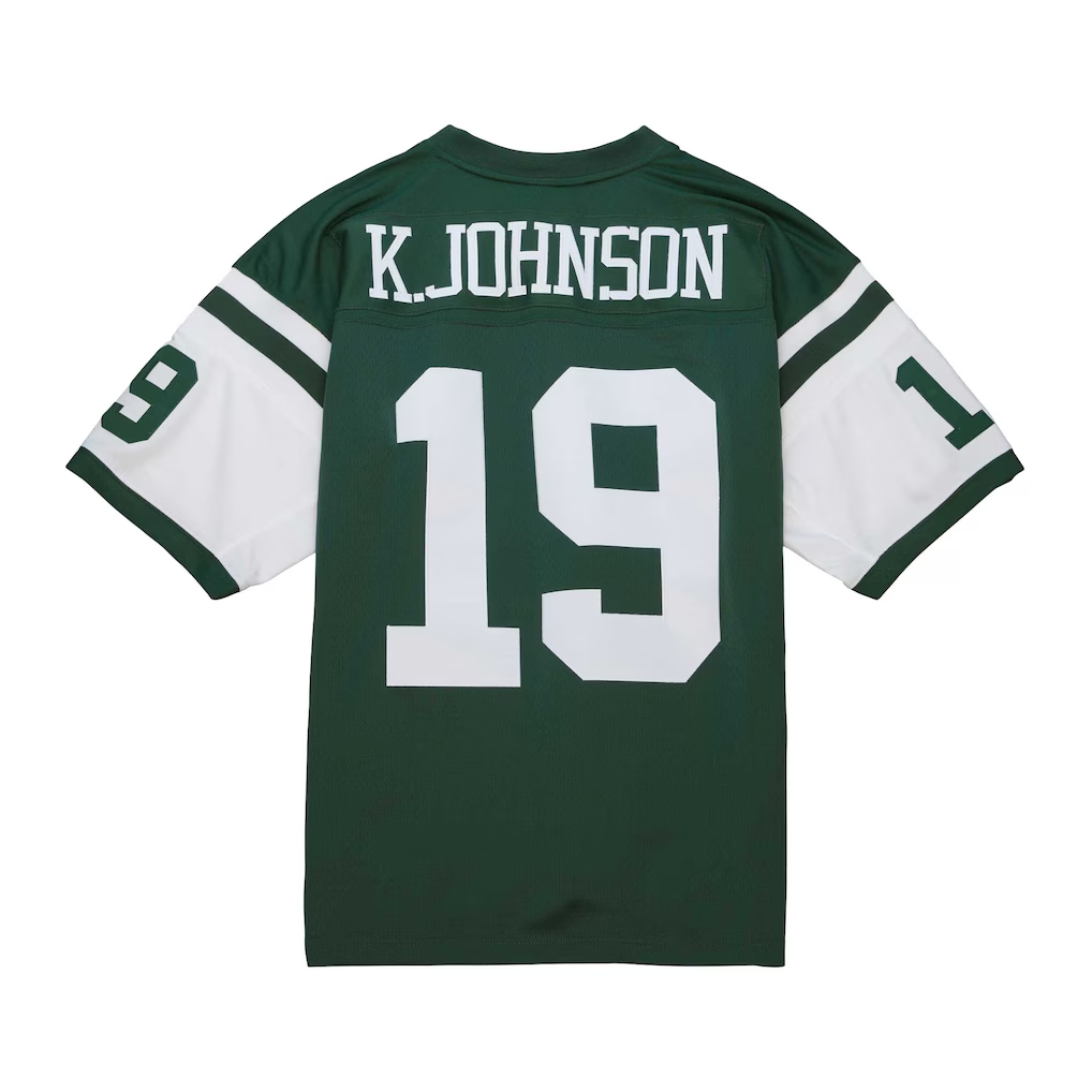 Johmsee NY.Jets #19 Keyshawn Johnson Mitchell & Ness Green Legacy Replica Jersey
