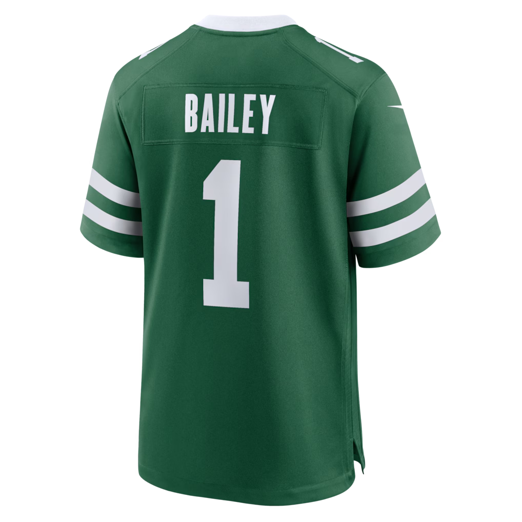 Johmsee NY.Jets #1 David Bailey Legacy Green 2026  Draft First Round Pick No. 2 Team Game Stitched Jerseys