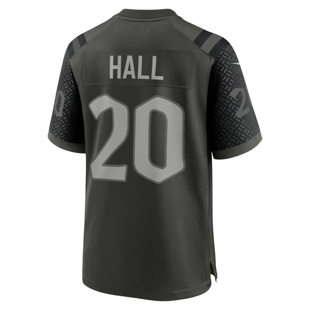 Johmsee NY.Jets #20 Breece Hall Gotham Green 2025 Rivalries Collection Game Stitched Jerseys