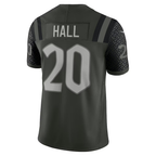Johmsee NY.Jets #20 Breece Hall Gotham Green 2025 Rivalries Collection Stitched Limited Jerseys
