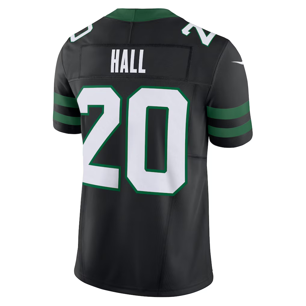 Johmsee NY.Jets #20 Breece Hall Legacy Black Alternate Vapor F.U.S.E. Limited Stitched Jerseys