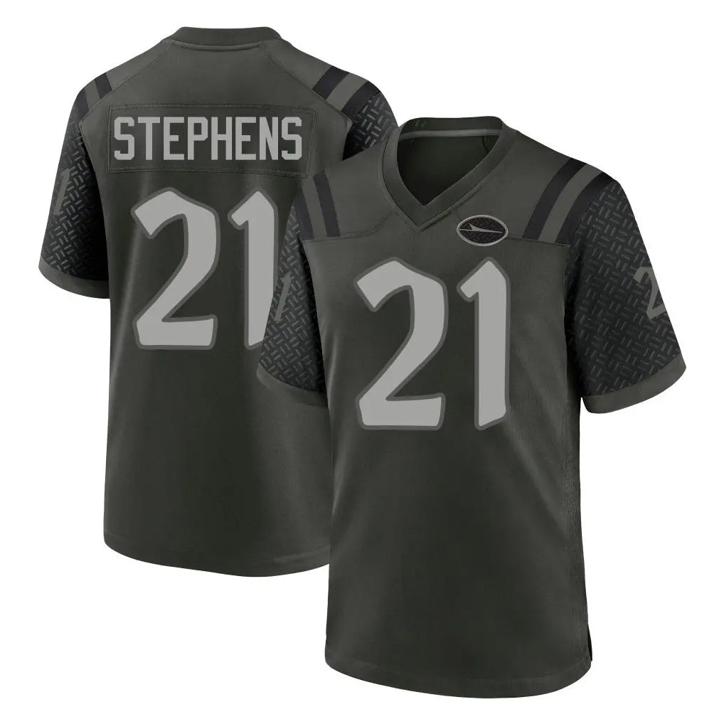 Johmsee NY.Jets #21 Brandon Stephens Player Green 2025 Rivalries Collection Home Game Stitched Jerseys