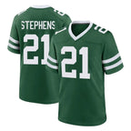 Johmsee NY.Jets #21 Brandon Stephens Player Green Legacy Home Game Stitched Jerseys