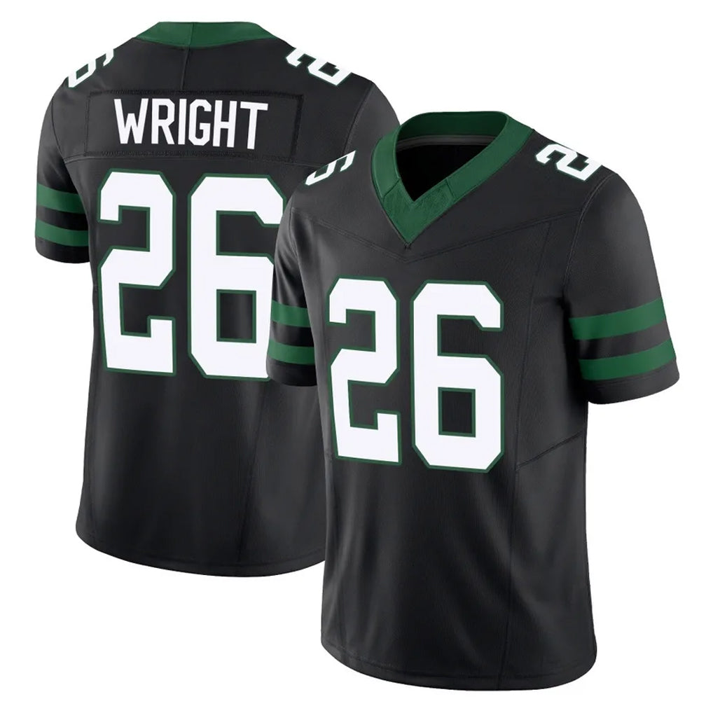 Johmsee NY.Jets #26 Nahshon Wright Player Black Limited Legacy Vapor F.U.S.E. Home Game Stitched Jerseys