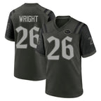 Johmsee NY.Jets #26 Nahshon Wright Player Green 2025 Rivalries Collection Home Game Stitched Jerseys