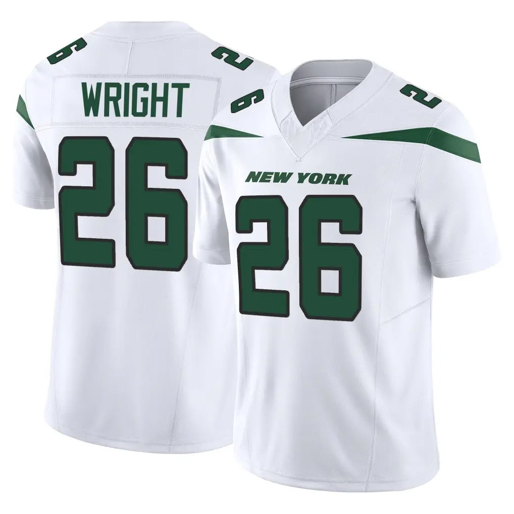 Johmsee NY.Jets #26 Nahshon Wright Player White Limited Vapor F.U.S.E. Home Game Stitched Jerseys