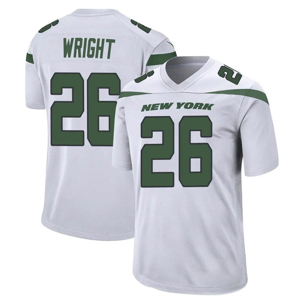 Johmsee NY.Jets #26 Nahshon Wright Player White Spotlight Home Game Stitched Jerseys