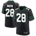 Johmsee NY.Jets #28 Curtis Martin Player Black Home Game Stitched Jerseys