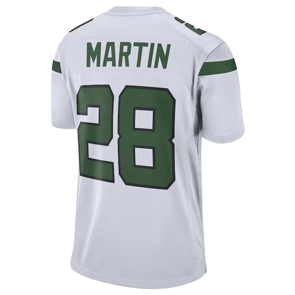 Johmsee NY.Jets #28 Curtis Martin Player White Game Stitched Jerseys