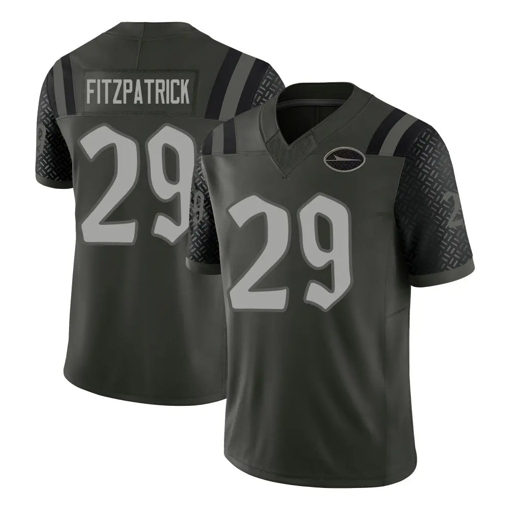 Johmsee NY.Jets #29 Minkah Fitzpatrick Player Green Limited 2025 Rivalries Collection Home Game Stitched Jerseys
