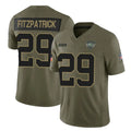 Johmsee NY.Jets #29 Minkah Fitzpatrick Player Olive 2025 Salute To Service Limited Stitched Jerseys