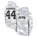 Johmsee NY.Jets #44 Jamien Sherwood Player Arctic Camo Salute to Service Pullover Hoodies Limited Game Stitched Jerseys