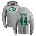 Johmsee NY.Jets #44 Jamien Sherwood Player Gray LOGO Pullover Hoodies Limited Game Stitched Jerseys