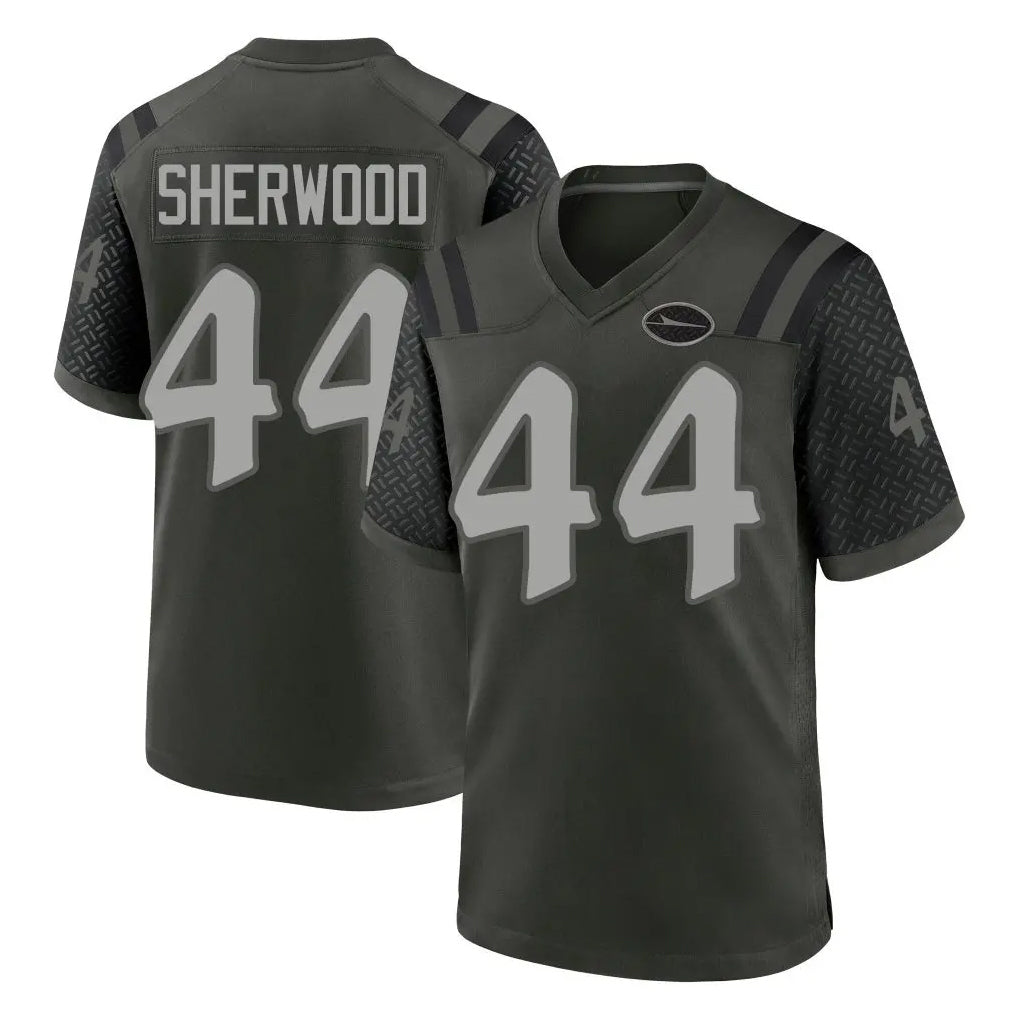 Johmsee NY.Jets #44 Jamien Sherwood Player Green 2025 Rivalries Collection Home Game Stitched Jerseys