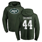 Johmsee NY.Jets #44 Jamien Sherwood Player Green LOGO Pullover Hoodies Limited Game Stitched Jerseys
