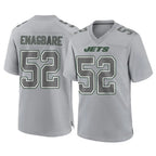 Johmsee NY.Jets #52 Kingsley Enagbare Player Gray Limited Atmosphere Fashion Home Game Stitched Jerseys