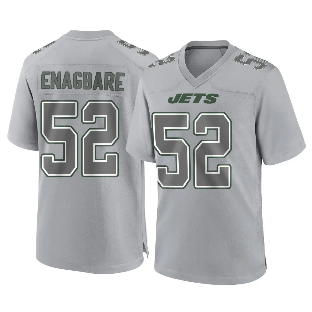 Johmsee NY.Jets #52 Kingsley Enagbare Player Gray Limited Atmosphere Fashion Home Game Stitched Jerseys