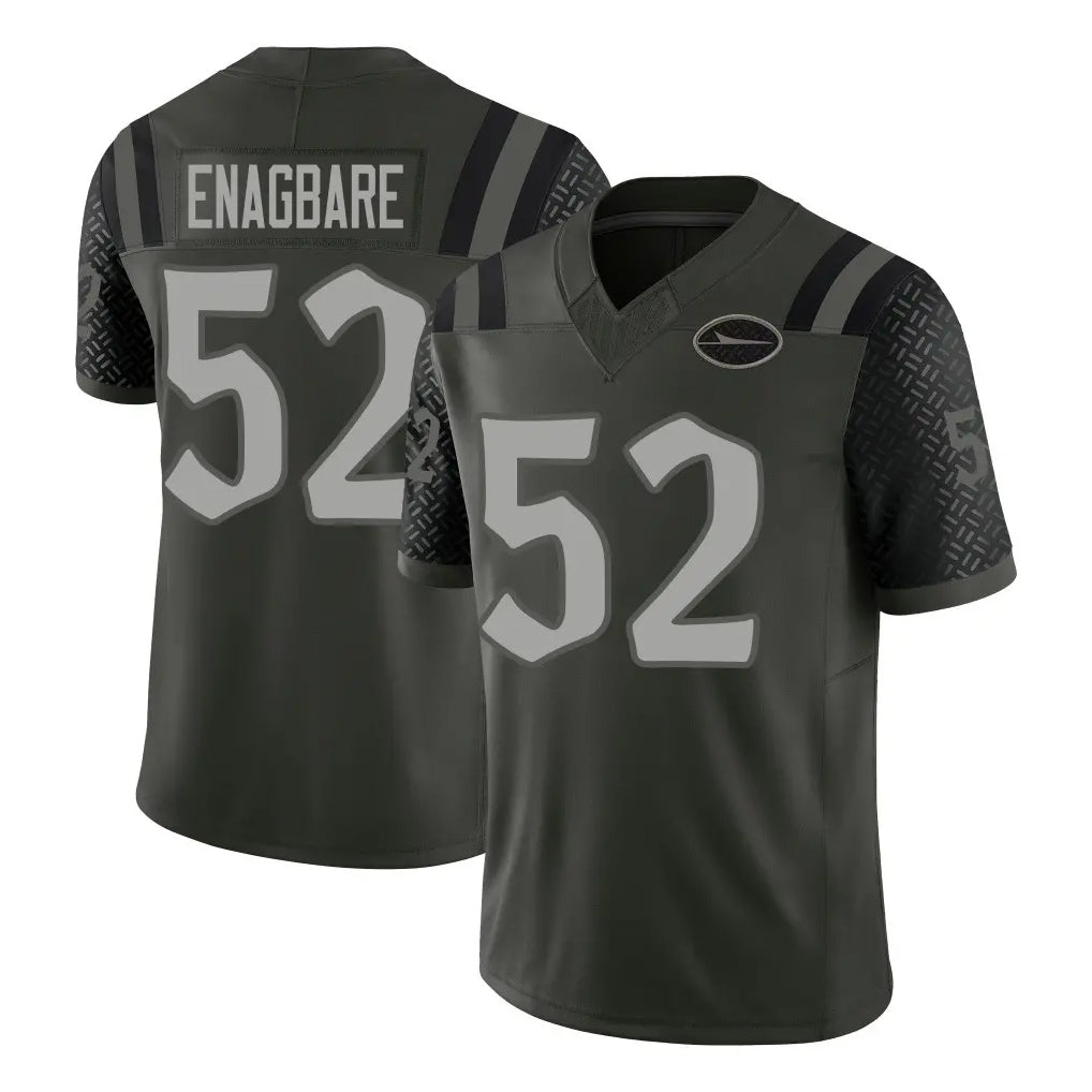Johmsee NY.Jets #52 Kingsley Enagbare Player Green Limited 2025 Rivalries Collection Home Game Stitched Jerseys