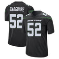 Johmsee NY.Jets #52 Kingsley Enagbare Player Stealth Black Home Game Stitched Jerseys