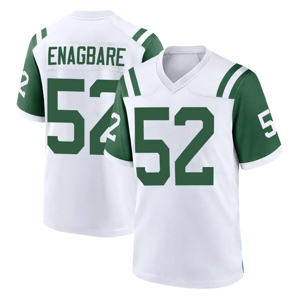 Johmsee NY.Jets #52 Kingsley Enagbare Player White Classic Home Game Stitched Jerseys